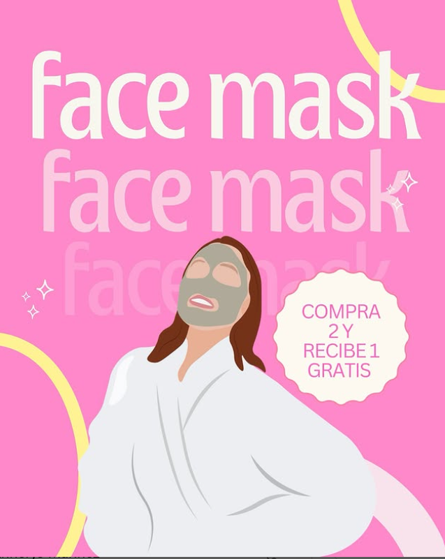 2+1 ¡Compra 2 y recibe 1 face mask gratis!!